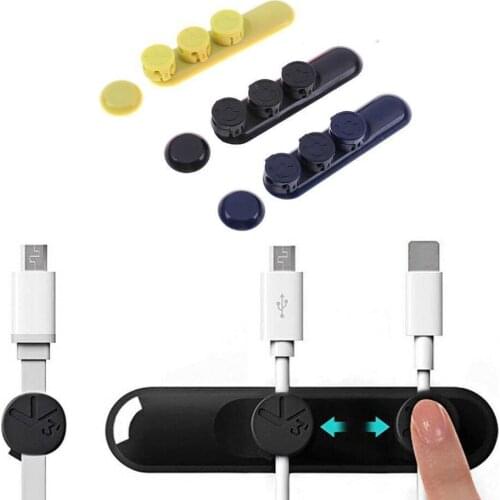 Magnetic protector Cable Clip Desktop Tidy Cable Organizer USB Charger Cable Holder Cable Management Strong Magnet Force Design