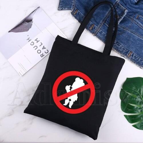 Mha Boku No Hero Harajuku Fashion Shopping Black Bags Canvas Tote Bag Mom Reusable Cloth Bag Handbag Shoulder Bags