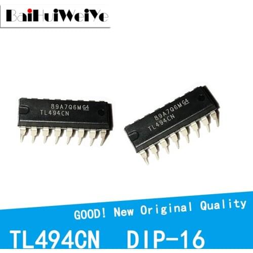 10Pcs/Lot TL494CN DIP16 TL494C DIP-16 TL494 PWM Control Circuit Power Management Chip New Original Good Quality Chipset