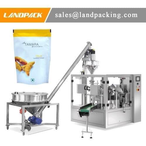 Multifunction Turmeric Powder Premade Pouch Fill And Seal Machine Good Sealing