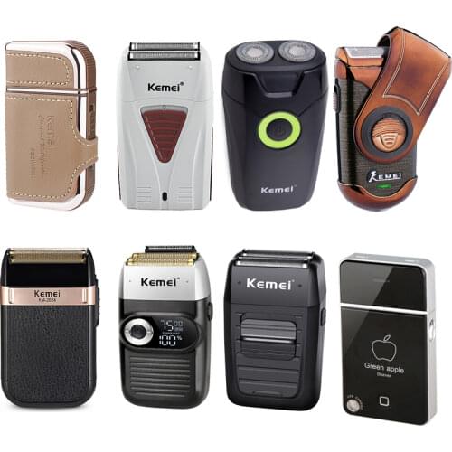 Kemei Mens Trimmer USB Cordless Electric Shaver Reciprocating Knife Net Male Shaver Beard Razor Facial Care Shaving Tool 45D