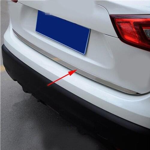 For Nissan Qashqai j11 2015 2016 Door Sticker Stainless Steel back door Tailgate trim Car Styling Accessories 1pcs