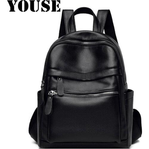 YOUSE Brand 2021 New Compound Cowhide Womens Backpack Fashion Backpack Popular Multi-functional Womens Backpack Designer Bag