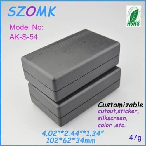 2 pieces a lot, plastic enclosure for electronics plastic case 102*61*31mm plastic distribution box electric enclosure housing