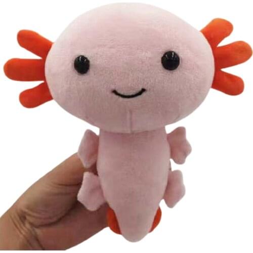 20cm Kawaii Axolotl Plush Toy Cartoon Cute Animal Stuffed Plushie Doll For Kids Birthday Christmas Halloween Gifts Pillow Toys
