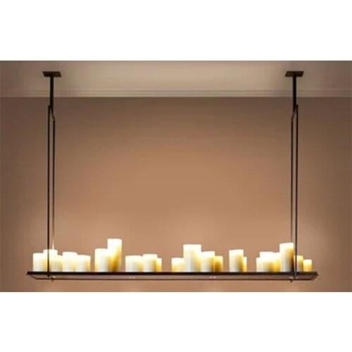 Replica Kevin Reilly Altar Pendant lamp LED candle chandelier vintage Light retro metal fixture Remote Control suspension light