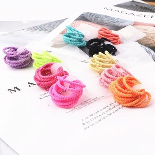 10PCS New Colour Cute Princess Headwear Kids Elastic Hair Bands Children Ropes Girls Accessories Baby Headdress