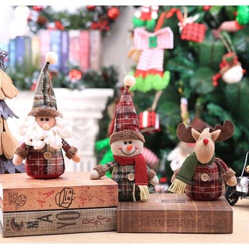 Christmas 2021 Ornaments Santa Snowman Claus Elk Navidad Gift Merry Christmas Decorations For Home Happy New Year 2021