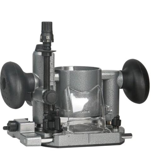 Hand-held movable plunge-cut planer base for household milling cutters with woodworking tool kits