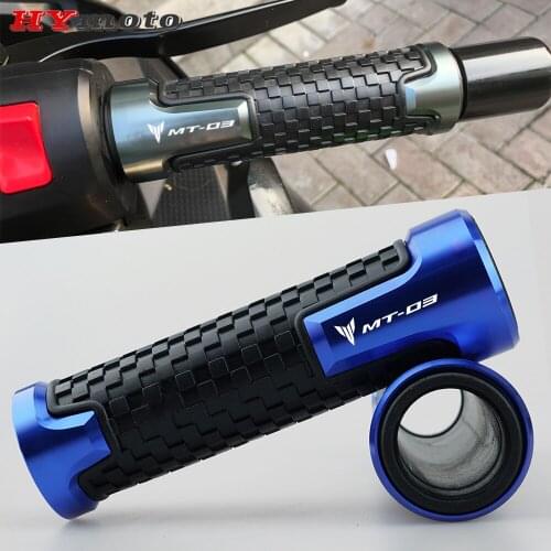 7/8" 22mm Universal Motorcycle Handle Handlebar Hand Bar Grip For Yamaha MT03 MT-03 MT 03 Accessories With Logo MT03