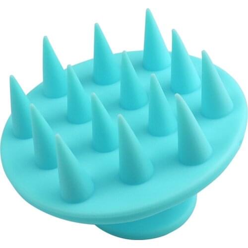 Pure Silicone Shampoo Brush Massage Comb Scalp Spa Weight Loss Bath Brush Foaming Soft Brush Mini Wide Tooth Styling Comb