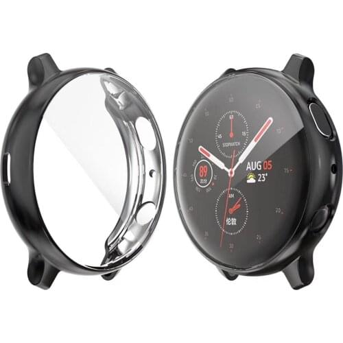 Protective case for Samsung galaxy watch active 2 44mm 40mm SM-R830 R820 R500 Silicone TPU HD Full Screen Protection Cover Cases