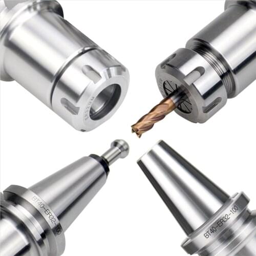 UCHEER 1pc BT40 cut shank ER16 ER20 ER25 ER32 70 100L cut shank for CNC machining center spindle tool holder