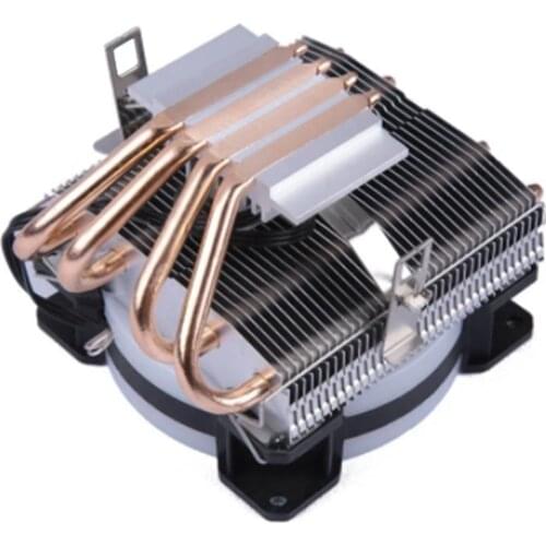 HOT-Cooling Fan RGB LED CPU Cooler Heatsink with 4 Heatpipe 2 Copper Pipe Support LGA 2011 775 771 1366 1155 1156
