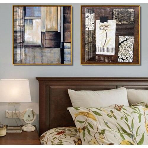 Vintage Famous Abstract Creative Geometry Canvas Painting Poster Prints Wall Art Picture for Living Room Bedroom Home Decoration