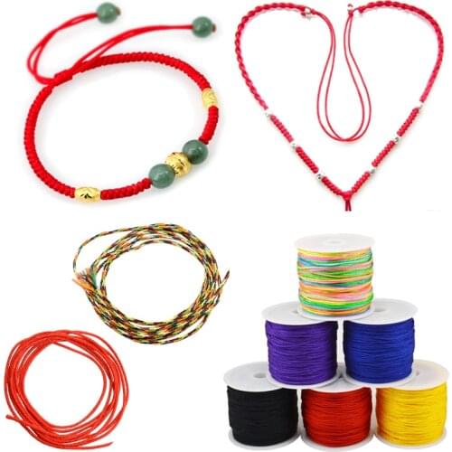 45m/Roll Waxed Cotton Cord 0.8mm Thread String Rope Spool Wire fit Beading Craft DIY Bracelet Necklaces Jewelry Findings