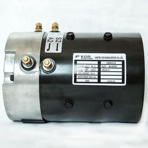 High Efficiency 48V Golf Cart Electric DC Motor ZQ48-4.0-C