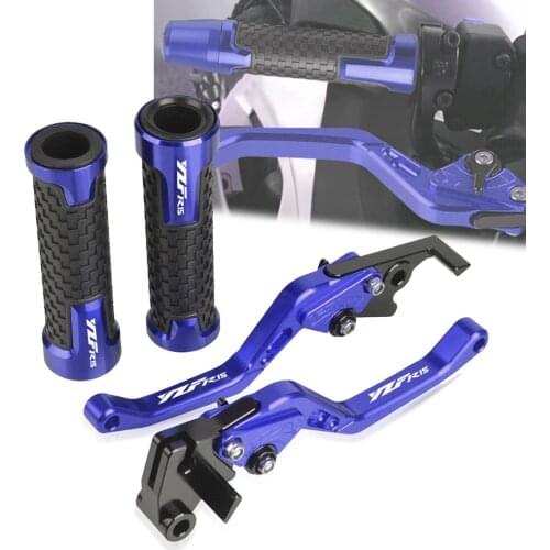 YZFR 15 FOR YAMAHA YZFR15 2008-2016 2009 2010 2012 2014 Motorcycle Accessories CNC Aluminum Brake Clutch Levers Handlebar LOGO