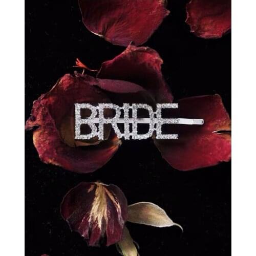 Bridesmaid team bride to be Hair Clip Hairpin Wristband Bracelet wedding bridal shower Bachelorette hen Party decoration gift