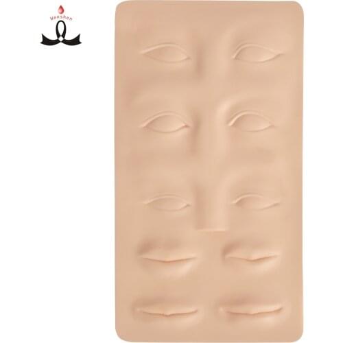 10pcs/lot package sale Factory OEM WSPMU Permanent Makeup Rubber New 3D Eyebrow Practice Skin Eyes Lip Mixed Tattoo Practice Mat