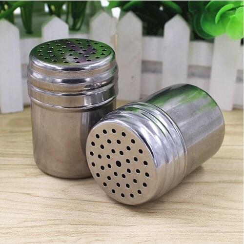 100pcs/lot 2016 New Arrival Stainless Steel Home Kitchen Bar Spice Jar MSG Household Pepper Pot for Cooking WA1137