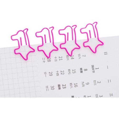 100pcs wholesale Kawaii Pink Purple Pig Bookmark Memo Paper Clip School Office Supply Escolar Papelaria Gift Stationery book