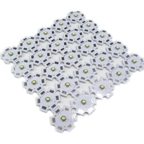 25PCS 3535 SMD 3W LED Diodes Replace CREE LED XPE XPG R3 White Warm White UV Red Green Blue Pink IR850 With 16mm 20mm White PCB