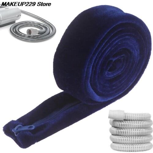 73.2in Reversable CPAP Tube Cover Hose Wrap Tubing Cover Zipper Hose Hook Loop 1PC