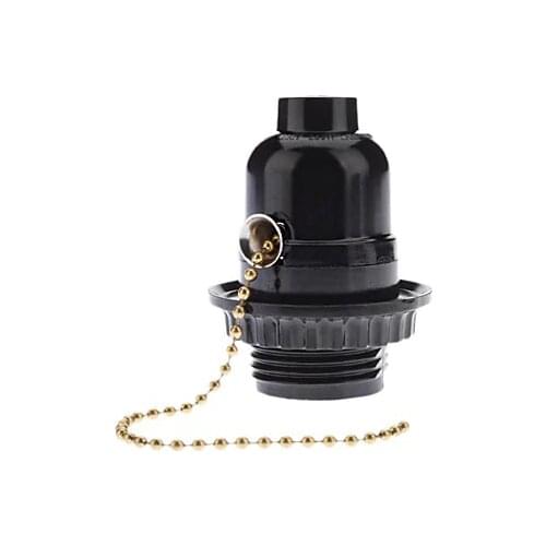 Bakelite E27 Base Bulb Socket Lamp Holder with Switch