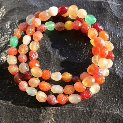 Alxa Gobi original stone agate color Natural Stone Agates Beads Bracelets
