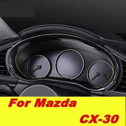 For Mazda CX30 CX 30 CX-30 Seat adjustment sequin carbon fiber interior modification decoration Car Styling Accessories