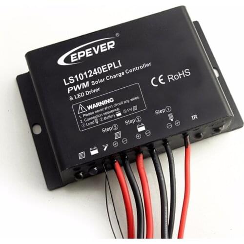 EPSOLAR LS101240EPLI 10A 12V Solar charger controller timer IP67 Waterproof IR mobile APP