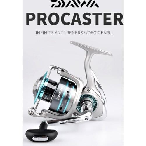 DAIWA Fishing Reel Spinning Fishing Reel PROCASTER 2000A 2500A 3000A 4000A 7BB Folding Handle Carp Free Metal Spool Spare Tackle