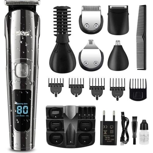 Electric Hair Trimmer Cordless Shaver Beard Trimmer Men Barber Hair Cutting Machine Clipper Nose Haircut Waterproof Professional