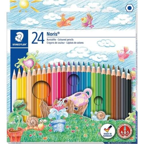 Staedtler Noris Club 144 NC12/24 ND36 Oiliness Colouring Pencils - Assorted Colours