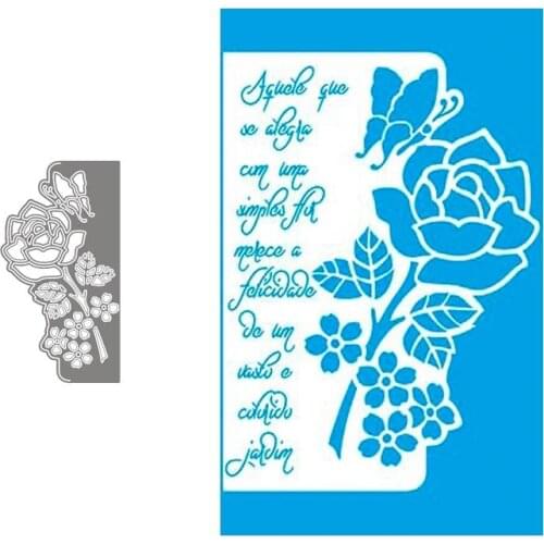 Metal Cutting Dies Flowers and Butterflies Stencil for DIY Scrapbooking Album Embossing Paper Cards Deco Crafts