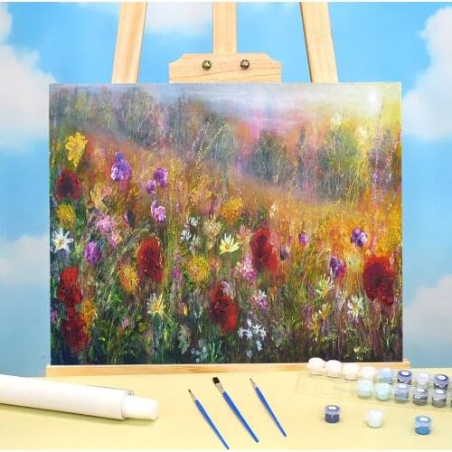 Natural Scenery Wild Glory DIY Paint By Numbers Kit Acrylic Paints 40*50 Oil Painting Home Decoration Children Handiwork