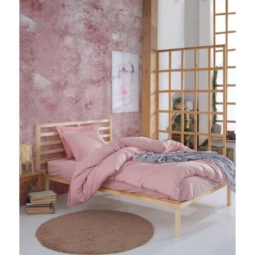 100% Natural Cotton Solid Color Duvet Cover Set Single FreshColor 3-Piece Simple And Stylish Design European American Style Easy