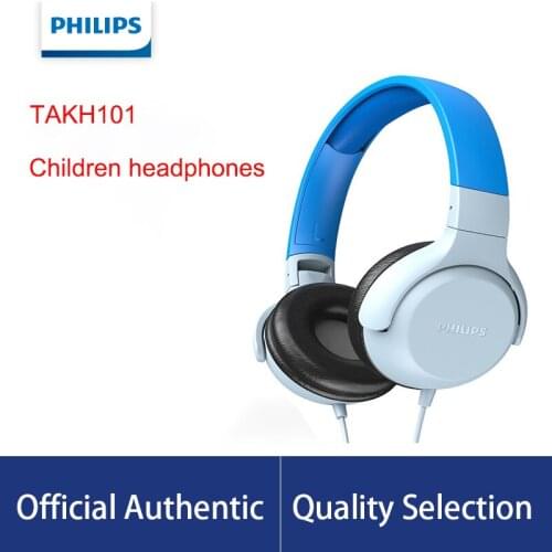 Philips TAKH101 Childrens Bluetooth Wired Headphones with Mic Computer Mobile Phone Use Low Decibels Online Lesson Heasets