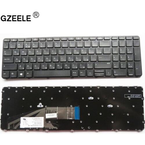 GZEELE Russian Keyboard for HP ProBook 450 G3 , 455 G3 , 470 G3 650 G2 RU Black laptop keyboard