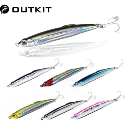 OUTKIT High Quality 1pcs Thrill Stick Fishing Lure 7cm 9g Sinking Pencil Long casting Shad Minnow Artificial Bait Pike Lures