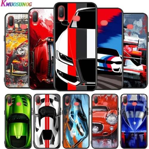 Red Blue Sport Car Silicone Cover For Samsung Galaxy A9 A8 Star A7 A6 A5 A3 Plus 2018 2017 2016 A750 Phone Case
