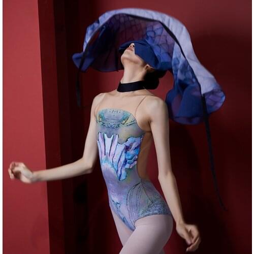 Fairy Ballet Leotard For Adult Ballerina Unitard Gymnastics Bodysuit Stage Costume Ice Skating Wear Designer Clothing JL2065