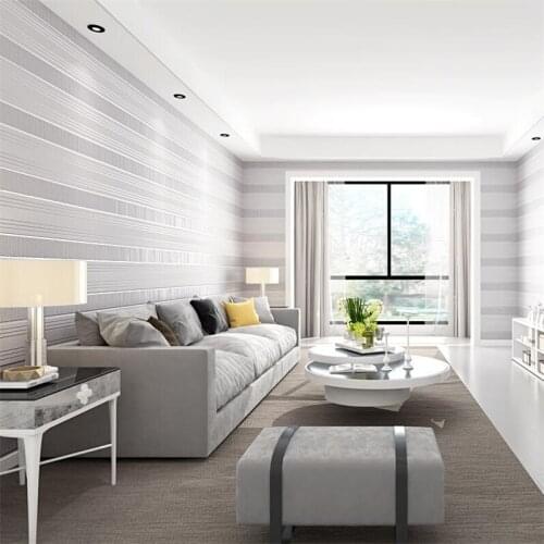 Wellyu Modern minimalist striped deerskin non-woven wallpaper Nordic living room dining room sofa background wall paper 3d