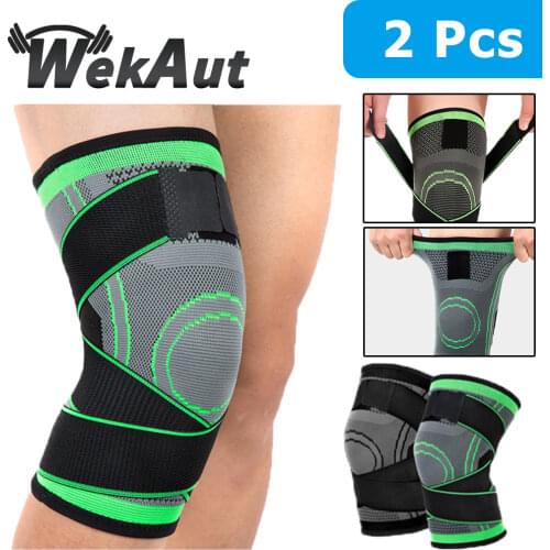1Pair Men Women Sports Knee Support Compression Sleeves Joint Pain Arthritis Relief Running Fitness Elastic Wrap Brace Knee Pads