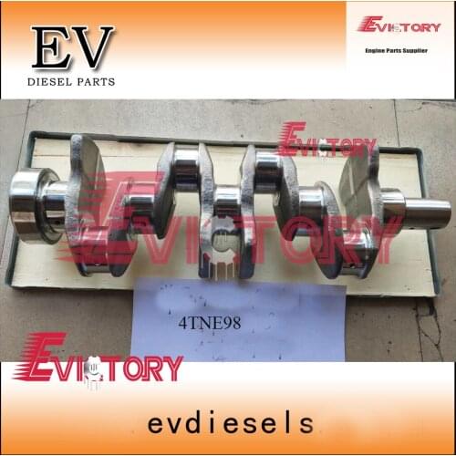 Steel Yanmar 4TNE98 4D98E crankshaft for excavator or forklift