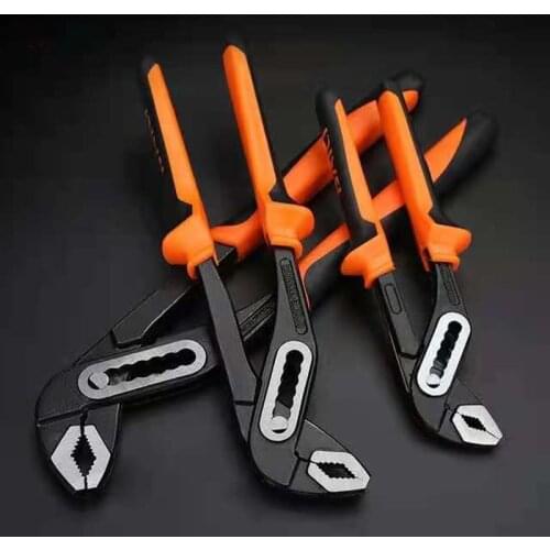 8"/10"/12" Heavy Duty Fast Pipe Wrench Large Opening Universal Adjustable Water Pipe Clamp Plumbers Hand Tool