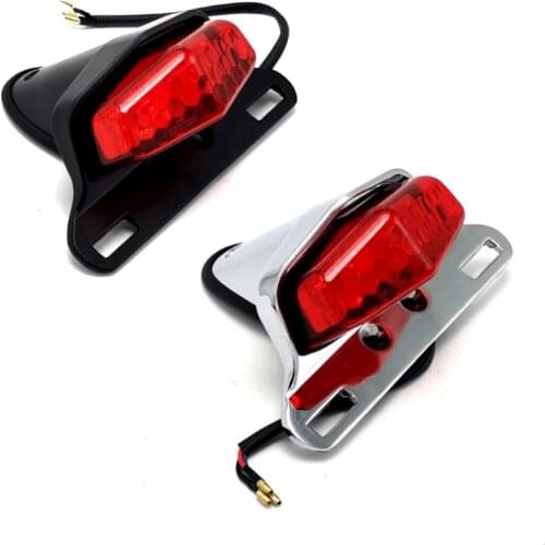 Universal Motorcycle LED Tailight Rear Light Motorbike License Plate Light Driving lights Brake Light Indicator Lamp