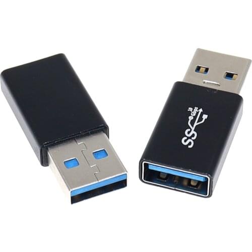 USB 3.0 Connector Converter USB 3.0 Type A Female to Male Plug Adapter Converter Extension Cable Plug Connector