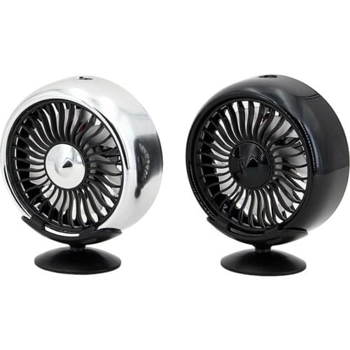 2021New Car Fan 3-Speed 7-Blade 5V Powered Air Vent Clip Fan Dashboard Cooling Fan with Detachable Base for 12V 24V SUV Vehicle